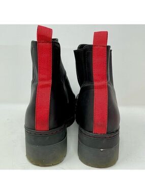 MIA Cayson Black and Red Women's Platform Ankle Boots